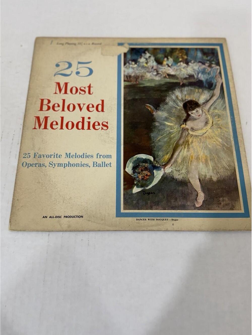 25 Most Beloved Melodies Vinyl Record - Classic Ballet and Opera Favorites